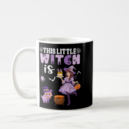 Mug Cette Petite Sorcière a 18 Ans Anniversaire (Gauche)