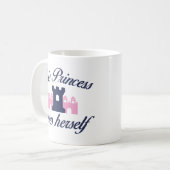 Mug Cette Princesse Se Sauve Elle-Même (Devant gauche)