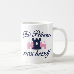 Mug Cette Princesse Se Sauve Elle-Même