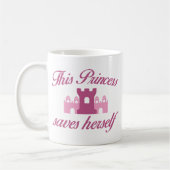 Mug Cette Princesse Se Sauve Elle-Même (Gauche)