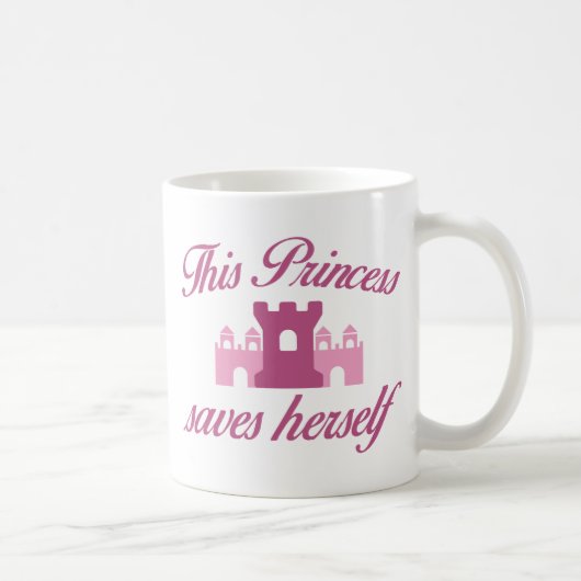 Mug Cette Princesse Se Sauve Elle-Même (Droite)