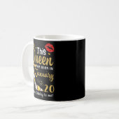 Mug Cette Reine Est Née Le 20 Janvier Joyeux Anniversa (Devant gauche)