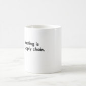 Mug Cette réunion est outre de la chaîne (Centre)