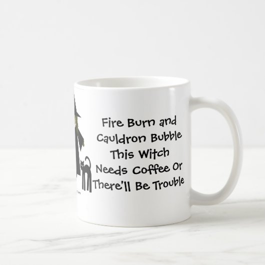 Mug Cette Sorcière A Besoin De Café ! Coupe/Mug pour l (Droite)