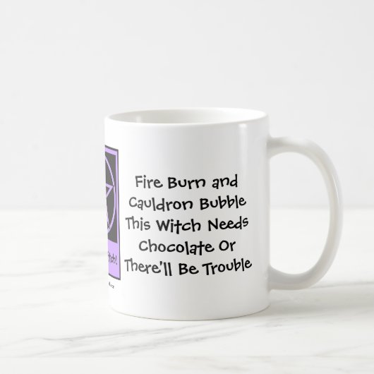 Mug Cette Sorcière A Besoin De Chocolat ! Coupe/Mug de (Droite)