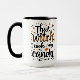 Mug Cette Sorcière A Pris Ma Typographie De Bonbons