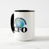 Mug Cfo le plus chaud du monde (Devant gauche)