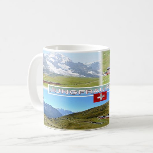 Mug CH Suisse - Chemin de fer Jungfrau (Devant gauche)