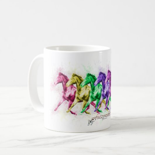 Mug Ch?ur équin d'arc-en-ciel (Devant gauche)