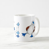 Mug Cha Cha-cha, pied bleu (Devant droit)