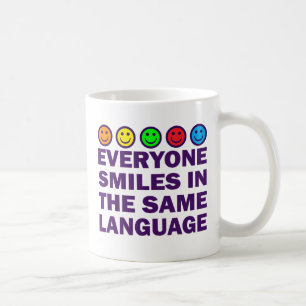 MUG CHACUN SOURIT DANS LA MÊME LANGUE