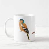 Mug Chaffinch Oiseau Observer drôle (Gauche)