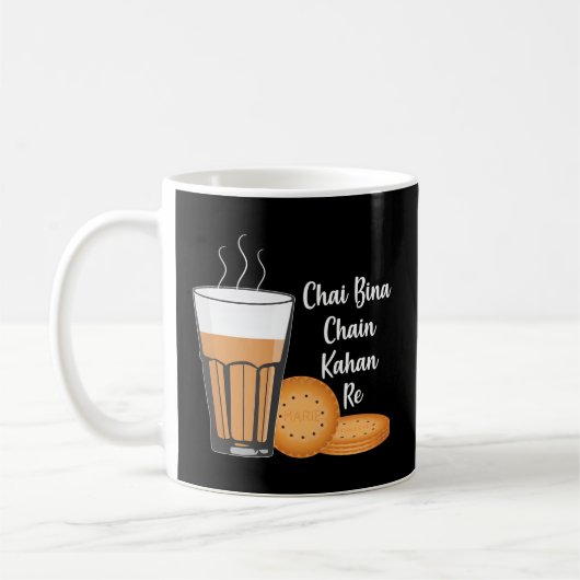 Mug Chai Bina Chain Kahan Indian Tea Cup Biscuit en ve (Gauche)