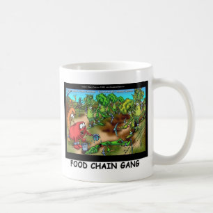 Mug Chaîne alimentaire Gang Drôle Dons Tee - shirts et