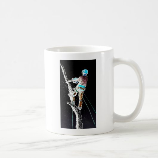 Mug Chaîne d'arboriste de l'électricien (Droite)