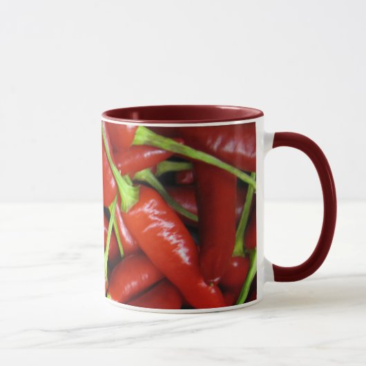 Mug Chaîne de cadeau de poivrons de piments rouges (Droite)