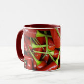 Mug Chaîne de cadeau de poivrons de piments rouges (Devant gauche)