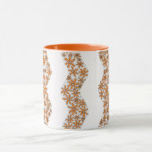 Mug Chaîne de marguerite Fleur laide rayures orange (Centre)