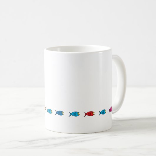 Mug Chaîne de poisson (Devant droit)