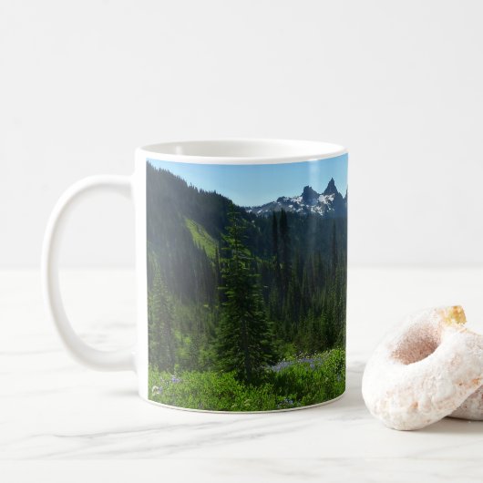 Mug Chaîne des Cascades depuis le parc national du mon (Avec donut)