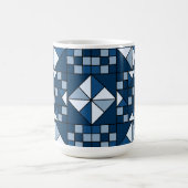 Mug Chaîne double étoile dans les tons bleu (Centre)