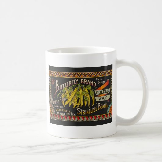 Mug Chaîne Étiquette de haricot Vegetable Pays (Droite)