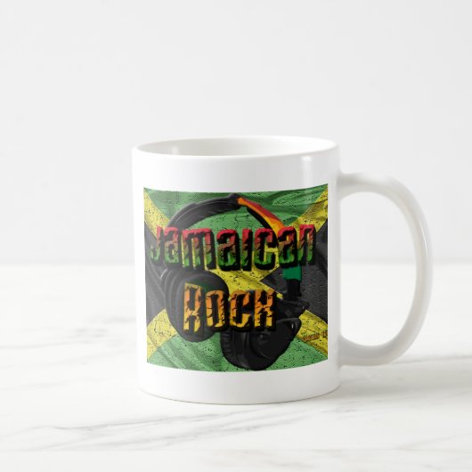 Mug Chaîne jamaïcaine de drapeau de roche (Droite)