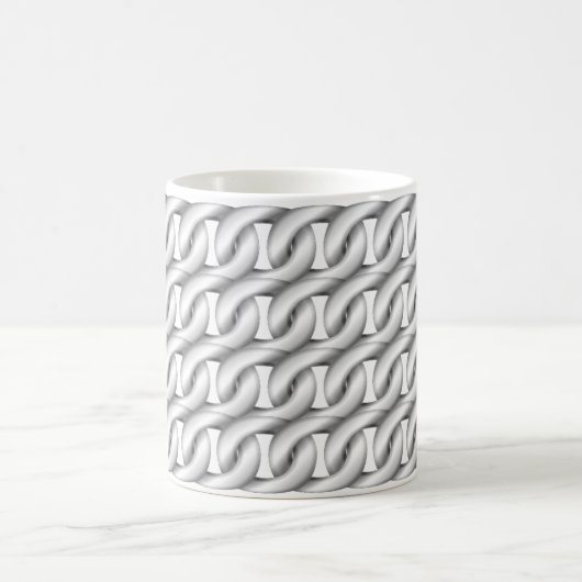 Mug Chaînes de pâte à café blanche (Centre)