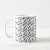 Mug Chaînes de pâte à café blanche (Gauche)