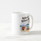 Mug Chaire de plage pour la retraite des femmes (Devant droit)