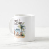 Mug Chaire de plage pour la retraite des femmes (Devant gauche)