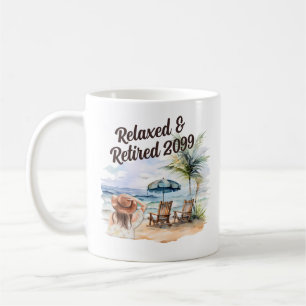 Mug Chaire de plage pour la retraite des femmes