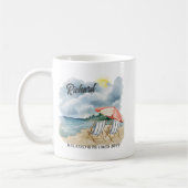 Mug Chaise de plage de retraite Thème (Gauche)