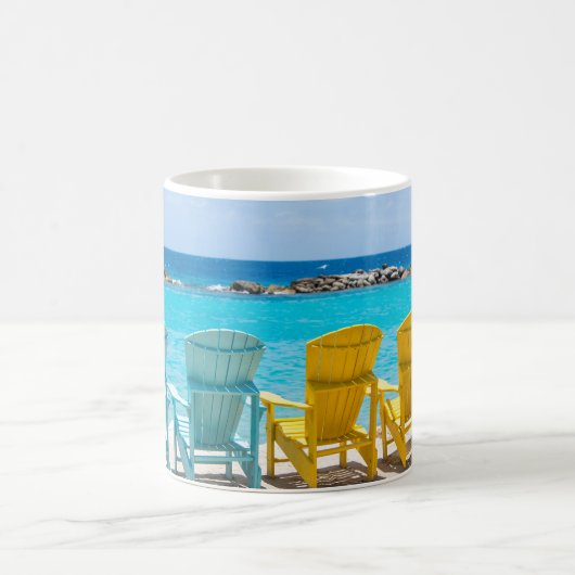 Mug Chaise de plage des Caraïbes Oasis #2 #caribbean # (Centre)