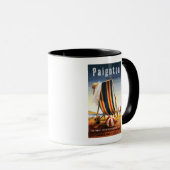Mug Chaise de plage et affiche de balle de British Rai (Devant droit)