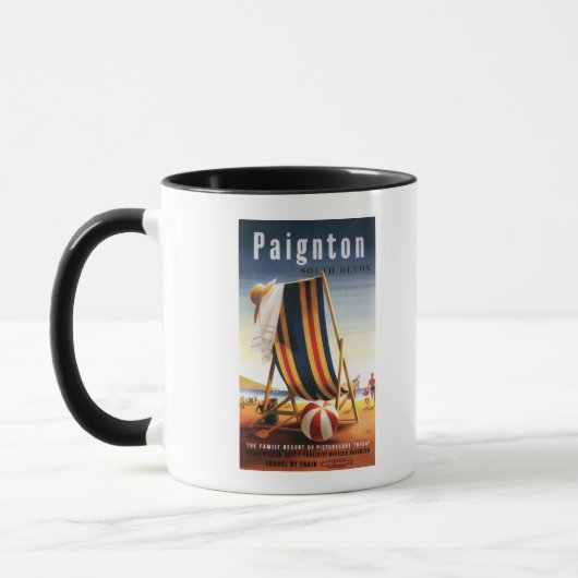 Mug Chaise de plage et affiche de balle de British Rai (Gauche)