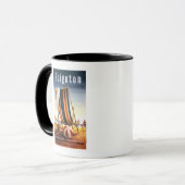 Mug Chaise de plage et affiche de balle de British Rai (Devant gauche)