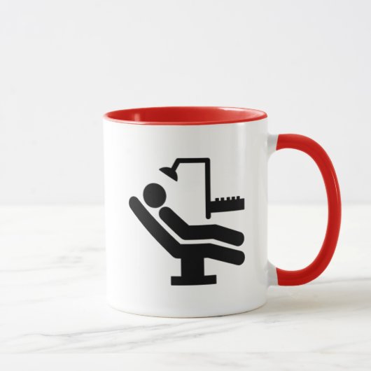 Mug Chaise et dent illustrées de dentiste (Droite)