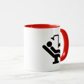 Mug Chaise et dent illustrées de dentiste (Devant droit)