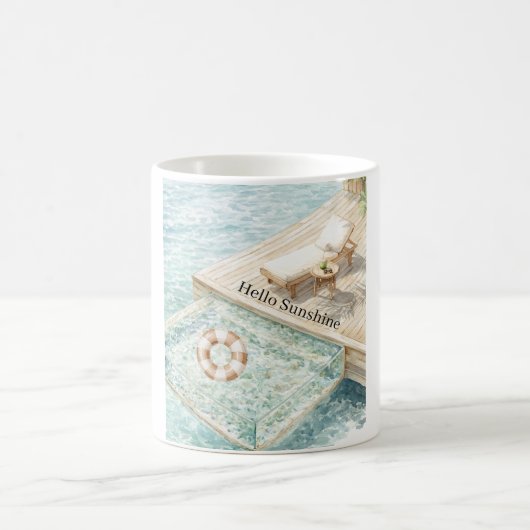 Mug Chaise Longue de Jardin Ocean Sunshine (Centre)