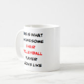 Mug chaise volley joueur, génial (Devant gauche)