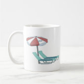Mug Chaises de piscine et parasol (Gauche)