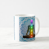 Mug Chakras, Mandala, Spirituel, Chakras (Devant droit)