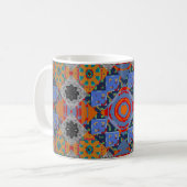 Mug Châle de Bandanna, conception de tissu nappe, nec (Devant gauche)