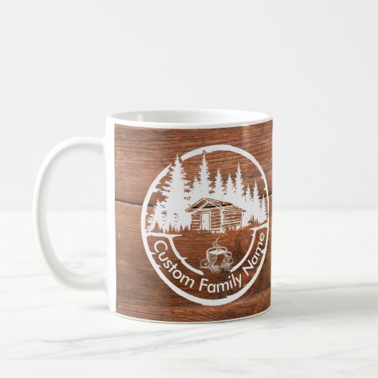 Mug Chalet Cabane Grange Maison de Campagne | Nom de F (Gauche)