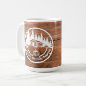 Mug Chalet Cabane Maison Rustique | Nom de Famille Per (Devant gauche)