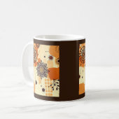 Mug Chaleur Floral Mandala Rustique Boho d'automne (Devant gauche)