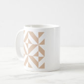 Mug Chaleureux Beige Géométrique Motif (Devant gauche)