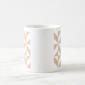 Mug Chaleureux Beige Géométrique Motif (Centre)
