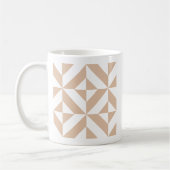 Mug Chaleureux Beige Géométrique Motif (Gauche)